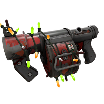 Festivized Geometrical Teams Stickybomb Launcher (Battle Scarred)