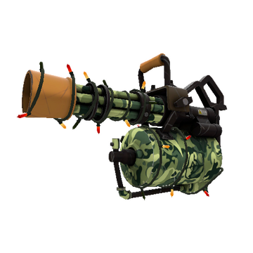 Strange Unusual Festivized Killstreak King of the Jungle Minigun (Minimal Wear)
