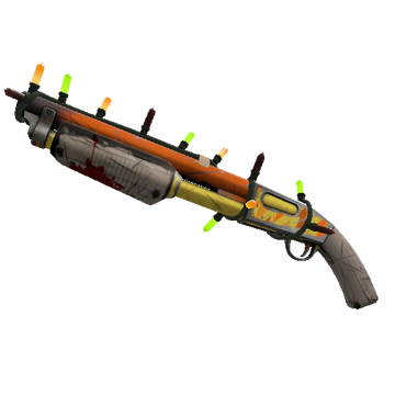 Strange Unusual Festivized Killstreak Lightning Rod Shotgun (Well-Worn)