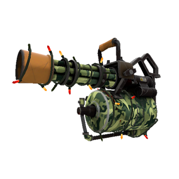 Strange Unusual Festivized Professional Killstreak King of the Jungle Minigun (Field-Tested)