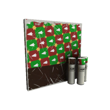 Strange Unusual Gifting Mann's Wrapping Paper War Paint (Field-Tested)