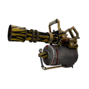 Strange Unusual Tiger Buffed Minigun (Battle Scarred)