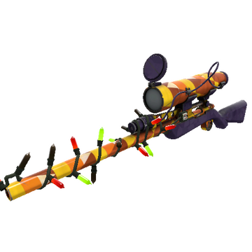 Unusual Festivized Professional Killstreak Candy Coated Sniper Rifle (Minimal Wear)