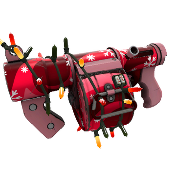 Unusual Festivized Snowflake Swirled Stickybomb Launcher (Minimal Wear)
