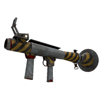 Unusual Killstreak Hazard Warning Rocket Launcher (Battle Scarred)