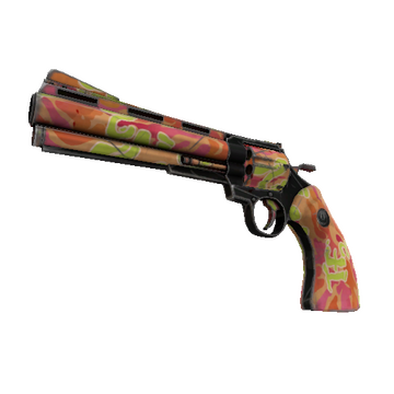 Unusual Festive Professional Killstreak Psychedelic Slugger Revolver (Field-Tested)